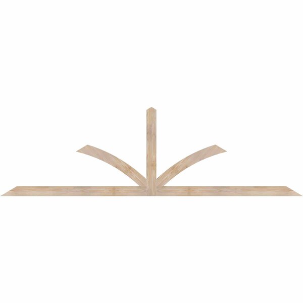 Ekena Millwork Richland Smooth Timber Gable Bracket, Douglas Fir, 108"W x 31 1/2"H x 1 1/2"D x 3 1/2"F, 7/12 Pitch GBW108X31X0204RIC00SDF - main